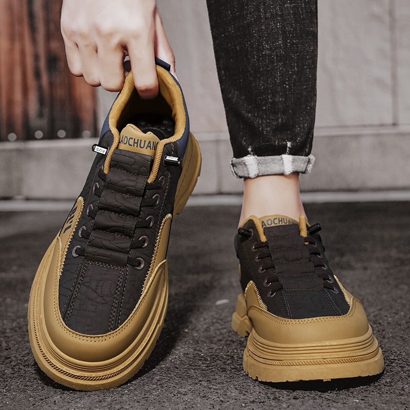 Zapatos de moda Martin para hombres británicos retro zapatos de skate otoño 2024 nuevos zapatos deportivos casuales bajos para hombres