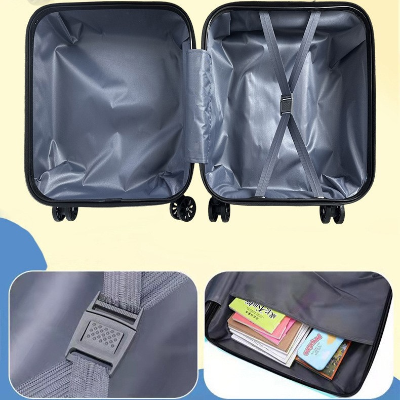 Nuevo 18 pulgadas caja de dibujos animados 3D maleta de rueda universal caja de regalo de gran capacidad fábrica al por mayor