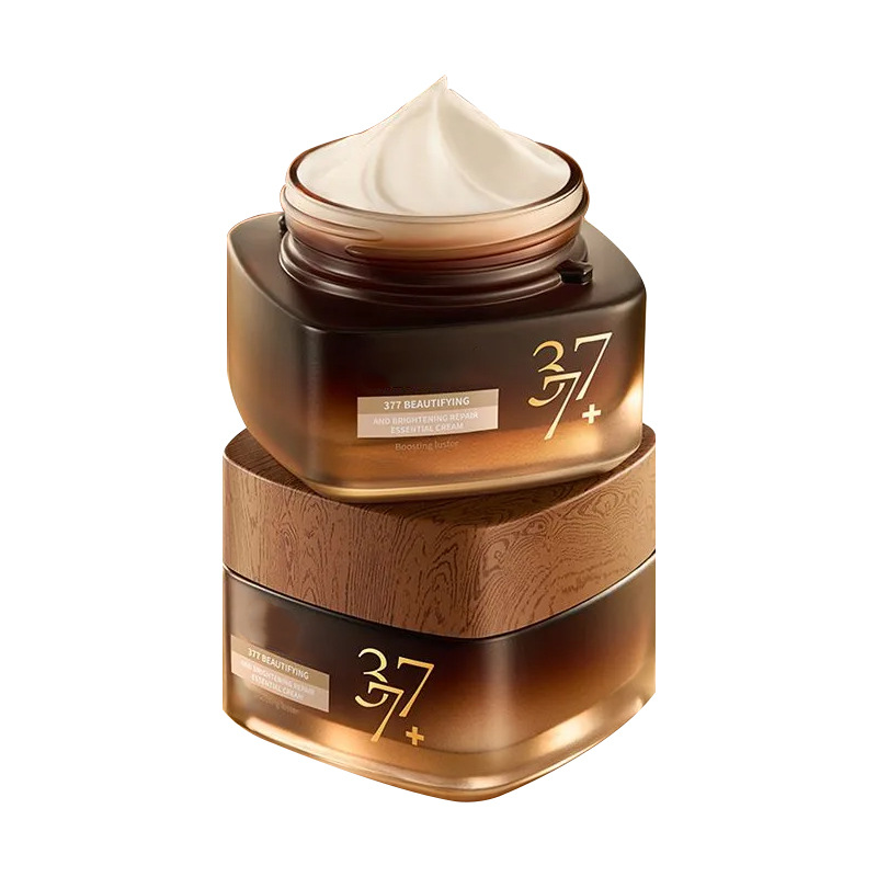 377 crema de blanqueamiento personalizada anti-envejecimiento melanina reparación firme 577 esencia de leche etiqueta humectante manchas claras