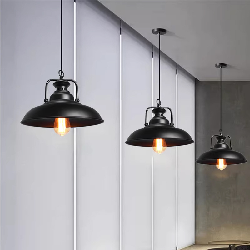 Loft vintage creative bar restaurant hotel decoration personalized minimalist pendant lights bar American industrial style nostalgic lighting