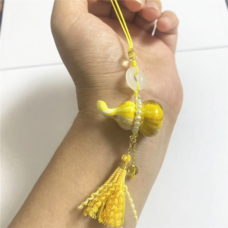 大漆葫芦手工编绳流苏汽车挂件钥匙挂包包挂景区同款非遗饰品批发|undefined