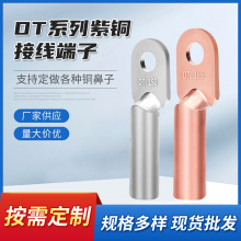 廠家定制鼻子接線端子銅接頭電線電纜接線耳紫銅鼻子銅接管接線