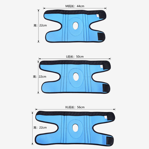 Knee pads straps spring support silicone cold sports nylon running basketball mountain climbing cycling feather manufacturer