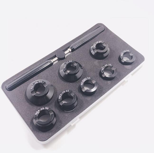 修表工具劳LS 帝T开表器 齿纹后盖开表器5539开盖工具8个金属子