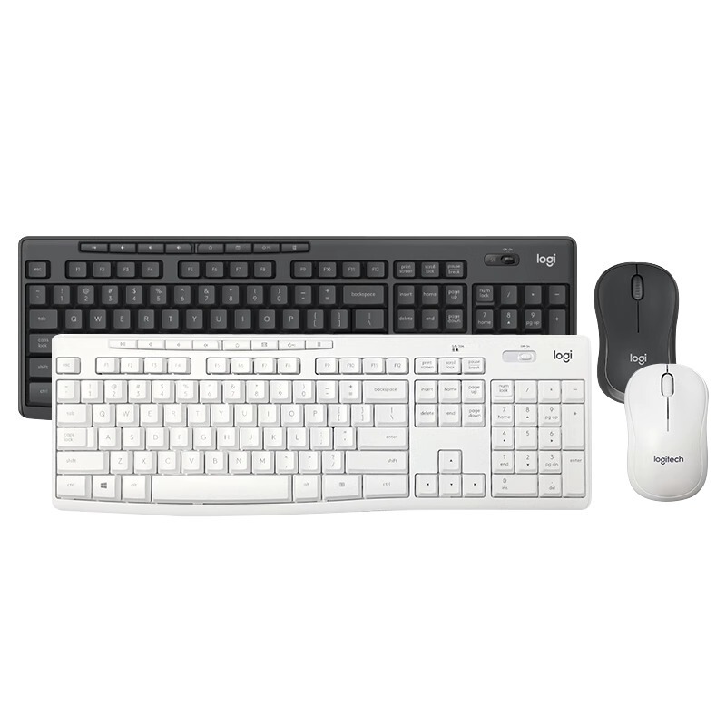 Logitech MK295 Wireless Mute Keyboard Mouse Mouse suit Desktop Computer Notebook Special Office Typing