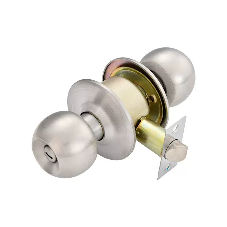 跨境不锈钢球形锁室内木门门锁卫生间门锁卧室房门圆形锁通用型锁