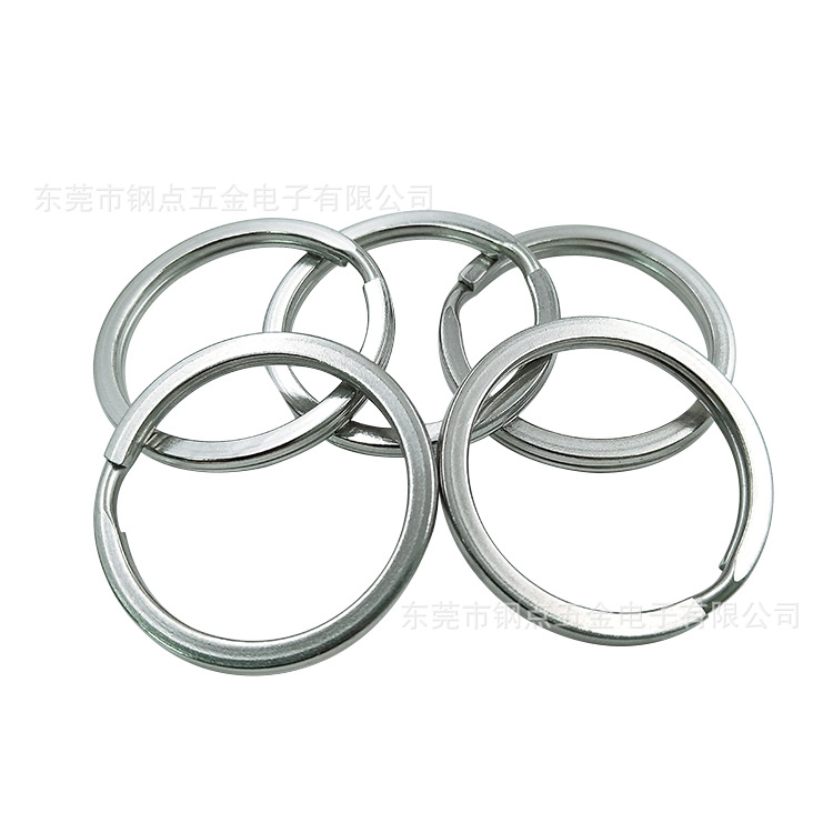 厂家直销金属钥匙圈玩具五金吊饰挂圈 锁匙圈 扁平钥匙圈现货供应