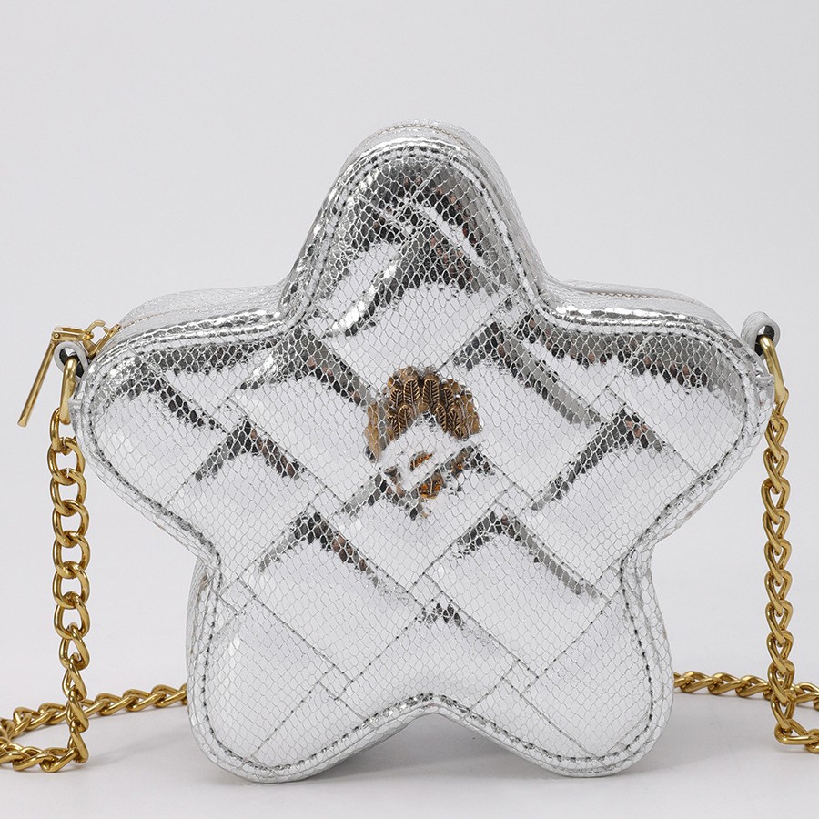 Pequeño bolso de cadena de rombos de fragancia para mujer 2025 nuevo bolso de mensajero de hombro de todo fósforo de moda bolso de estrella de personalidad de alta gama