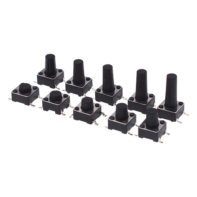 Защита окружающей среды сенсорный переключатель ключевой переключатель 4-контактный патч термостойкость 6*6*4,3-20 мм Вертикальная маленькая микрокнопка