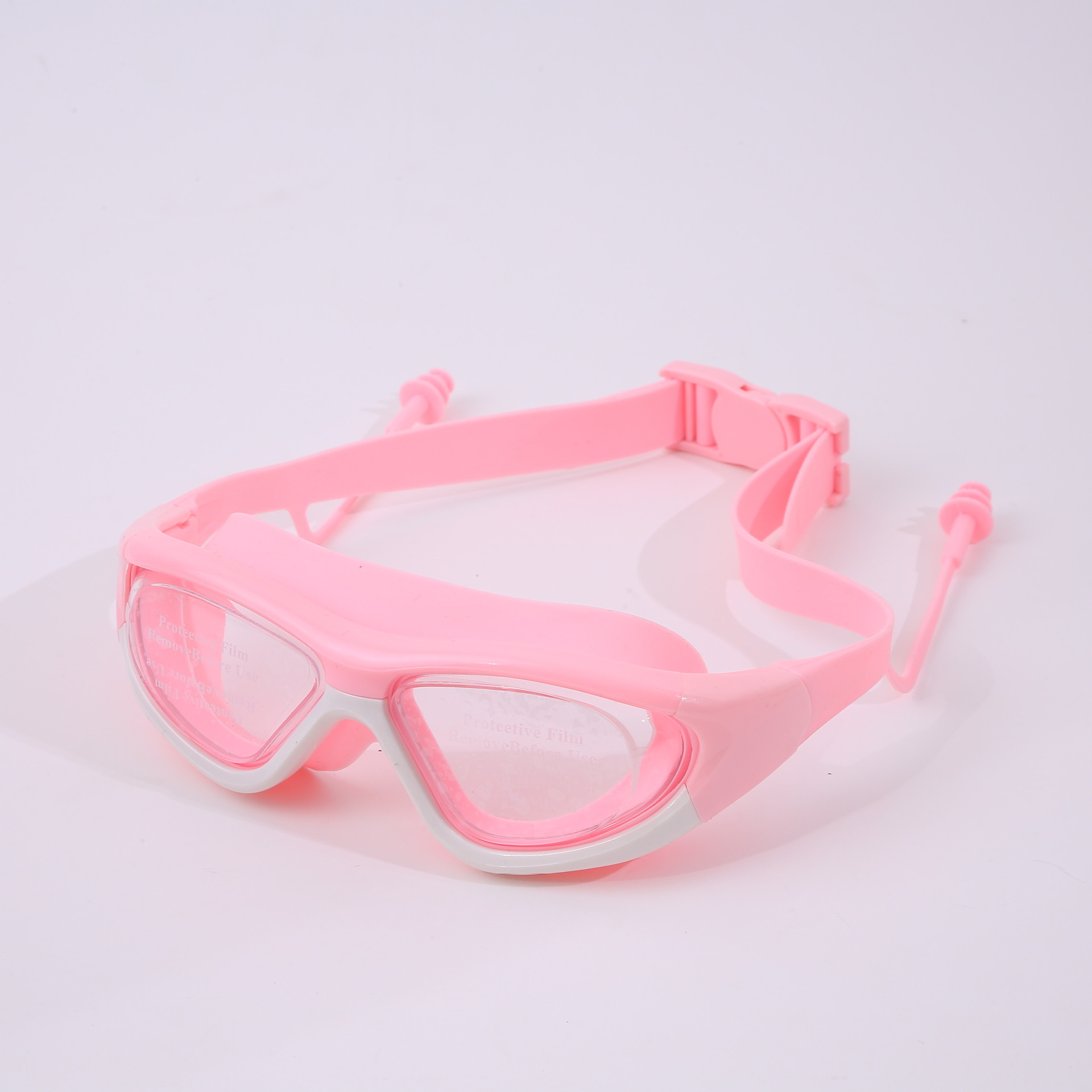 Juego de Gafas y Gorro de Natación para Niños de Policarbonato Impermeable y Antiempañante