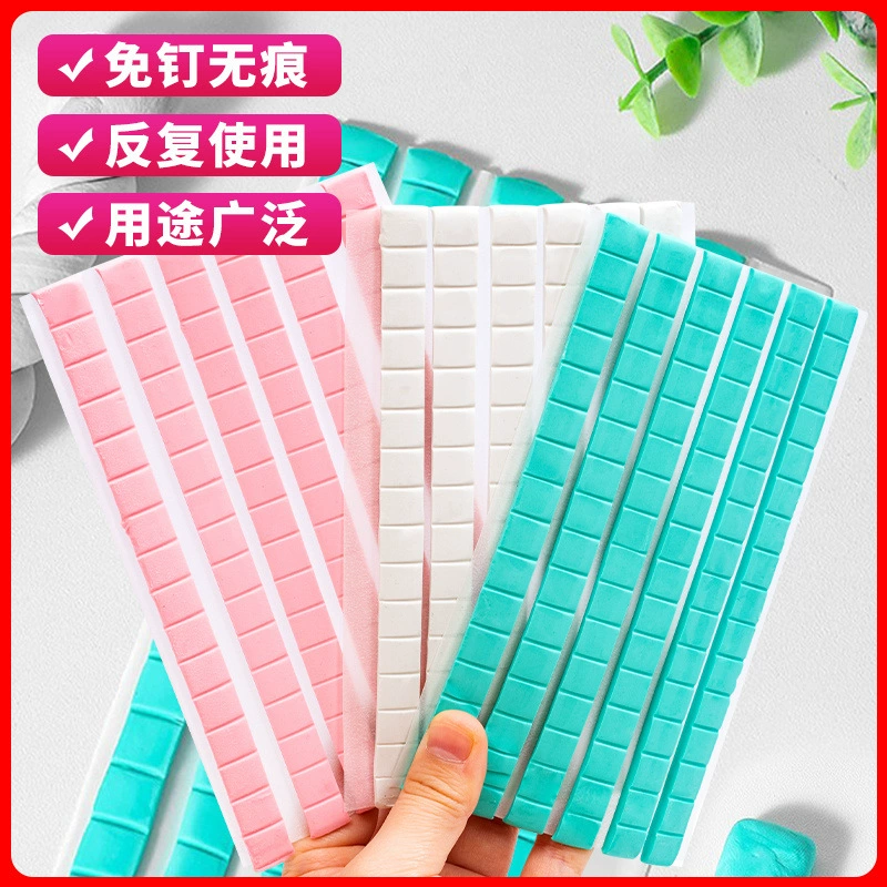 Бесшовный клей, чистящий клей, клей без гвоздей, клей для фоторамок из глины, клей для плакатов, двусторонний клей, оптовая продажа с фабрики