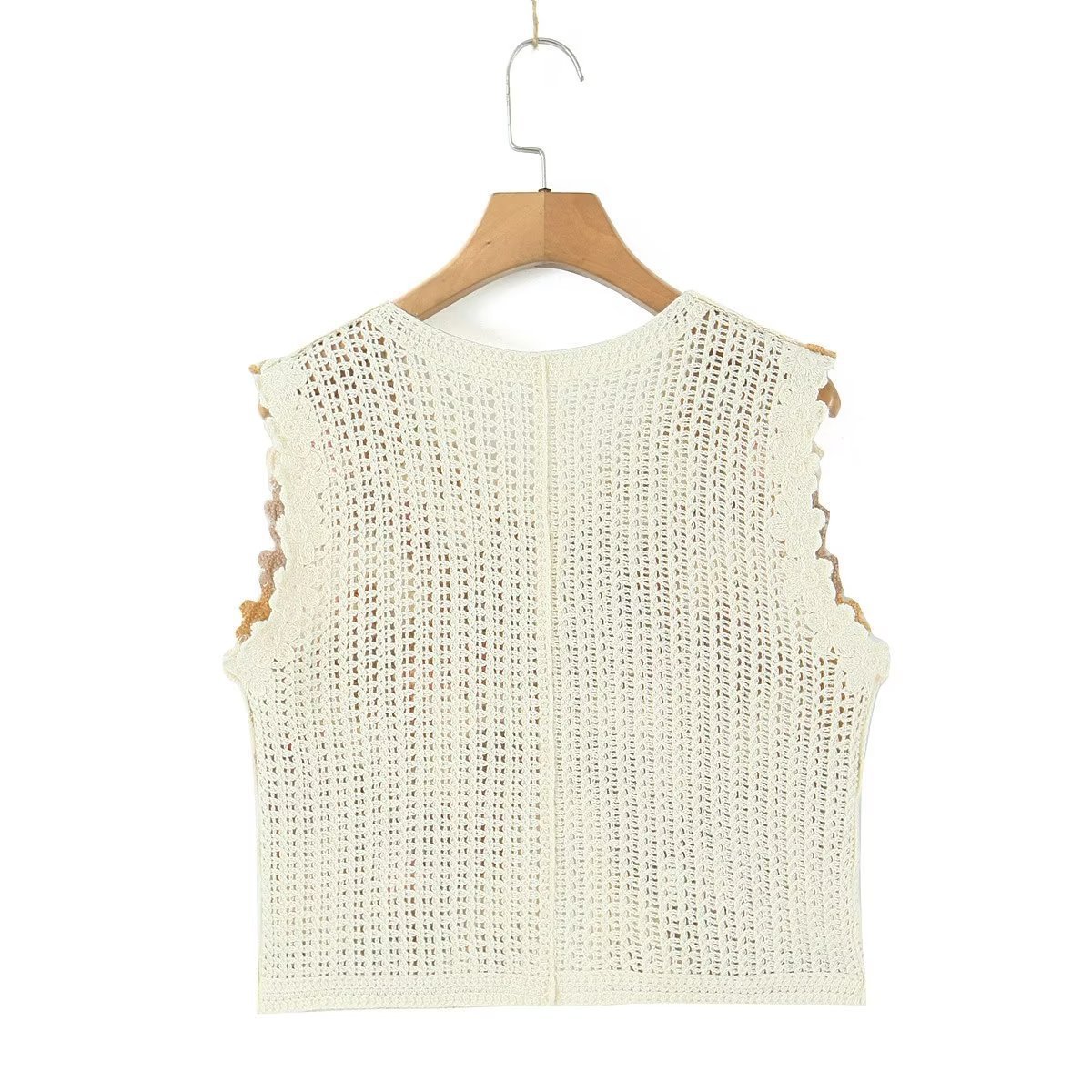 Frauen kleidung herbst neue urlaub blume weste strickjacke kurze top_voghion.com