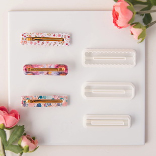 Handmade Hairpin Soft Clay Mold Small Clip Geometric Clay Cutting Mold diy Handmade Gift Tool Accessories