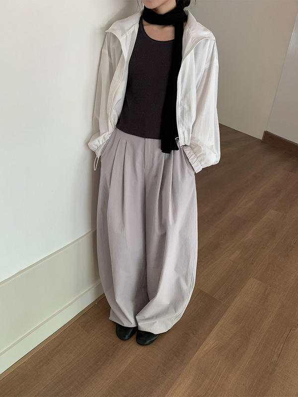 TG カジュアルスポーツスタイルジッパージャケット女性のための 2025 初秋の新しいルーズバージョン多用途巾着トップ 25402|undefined