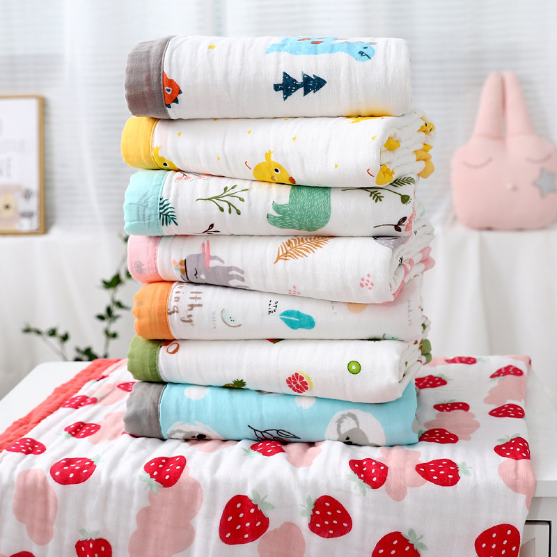 Baby Bath Towel Newborn Super Soft Cotton Gauze 6-Layer Pure Cotton Type a Large Size Baby and Kidsren's Bath Wrap Baby Bath Towel Newborn Super Soft Cotton Gauze 6-Layer Pure Cotton Type a Large Size Baby and Kidsren's Bath Wrap