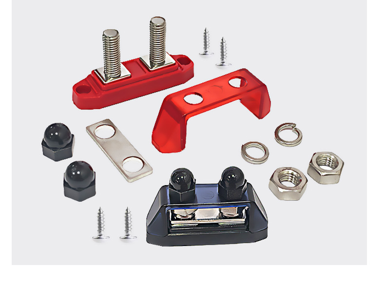 Car RV Yacht Modification Accessories M8M10 Terminal with Cover Wire Row Circuit Modification Wire Row