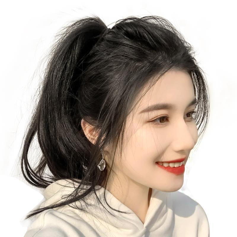 Pieza de peluca almohadilla de pelo femenino Raíz de pelo esponjoso dispositivo cabeza de aumento de pelo almohadilla peine de pelo simulación natural invisible alta pieza de pelo superior del cráneo