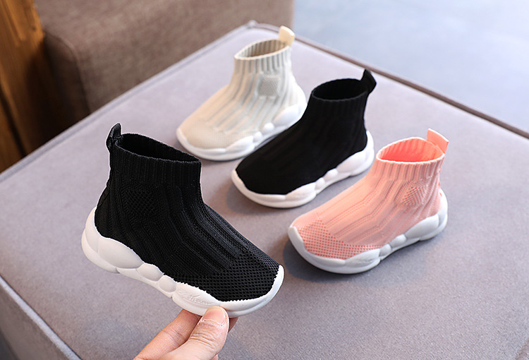 Unisex Casual Solid Color Round Toe Sock Sneakers display picture 2