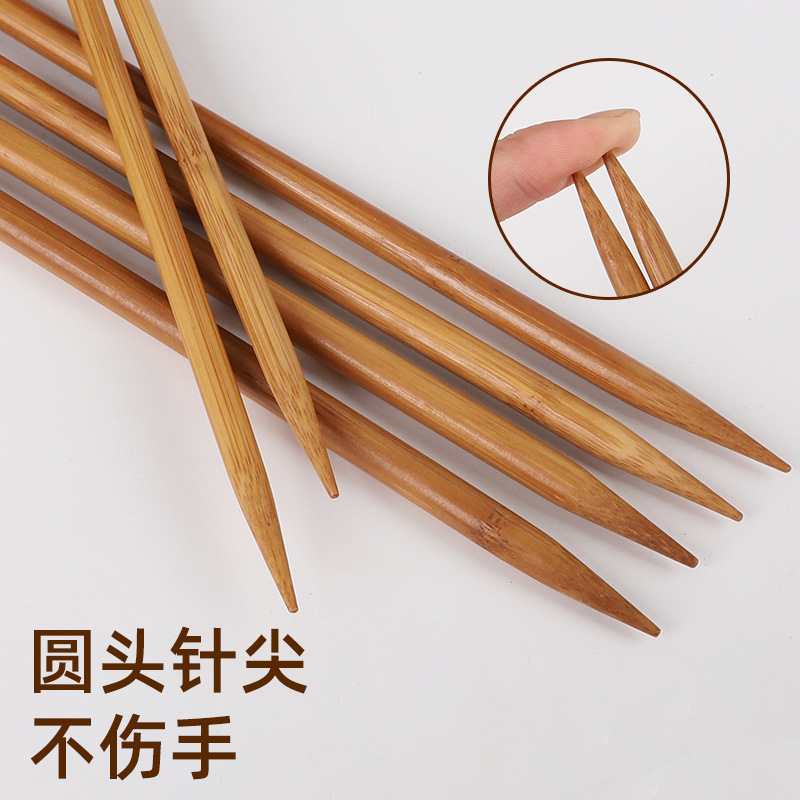 Suéter aguja carbonizada aguja de bambú de lana aguja recta palo Aguja traje tejido bufanda sombrero Lana Palo aguja 36/25cm