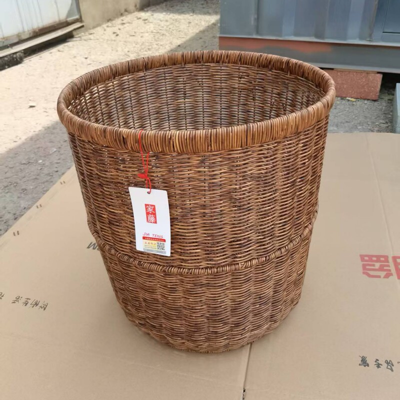 Plastic Imitation Rattan Fruit Plate, Rattan Hand-Woven Tray, Retro Storage Basket, Bread Snack Plate, Shuli Series
