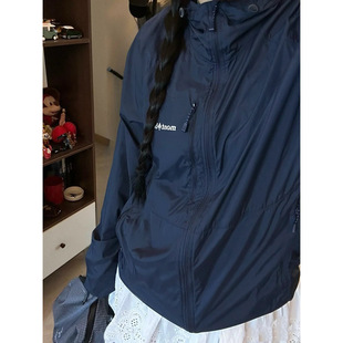 Mountain Style Outdoor Work Clothing Lightweight M0Nt Classic Letters Windproof Ultra-Light Hooded Skin Jacket Sun Protection Jacket