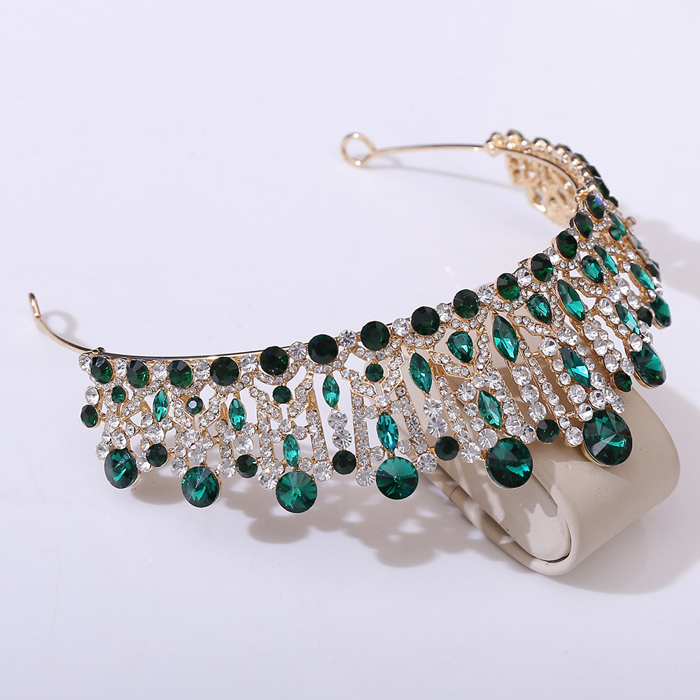 Bridal Shiny Women's Solid Color Alloy Rhinestone Diamond Crown display picture 17