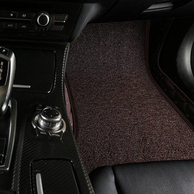 X2 cars — Ayaqaltılar (Kovriklər) - passenger-side-double-layer-brown-coffee-colored-silk-loop