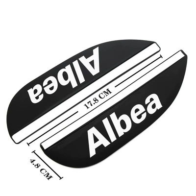 Fiat FIAT car rearview mirror | Rearview mirror rainproof sticker - fiat-6-albea