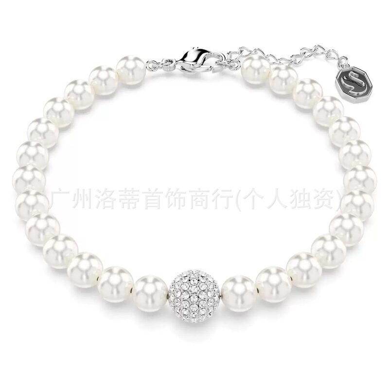 施家高版本恶魔之眼手镯采用施华洛元素世奇灵动方糖天鹅手链女环|undefined