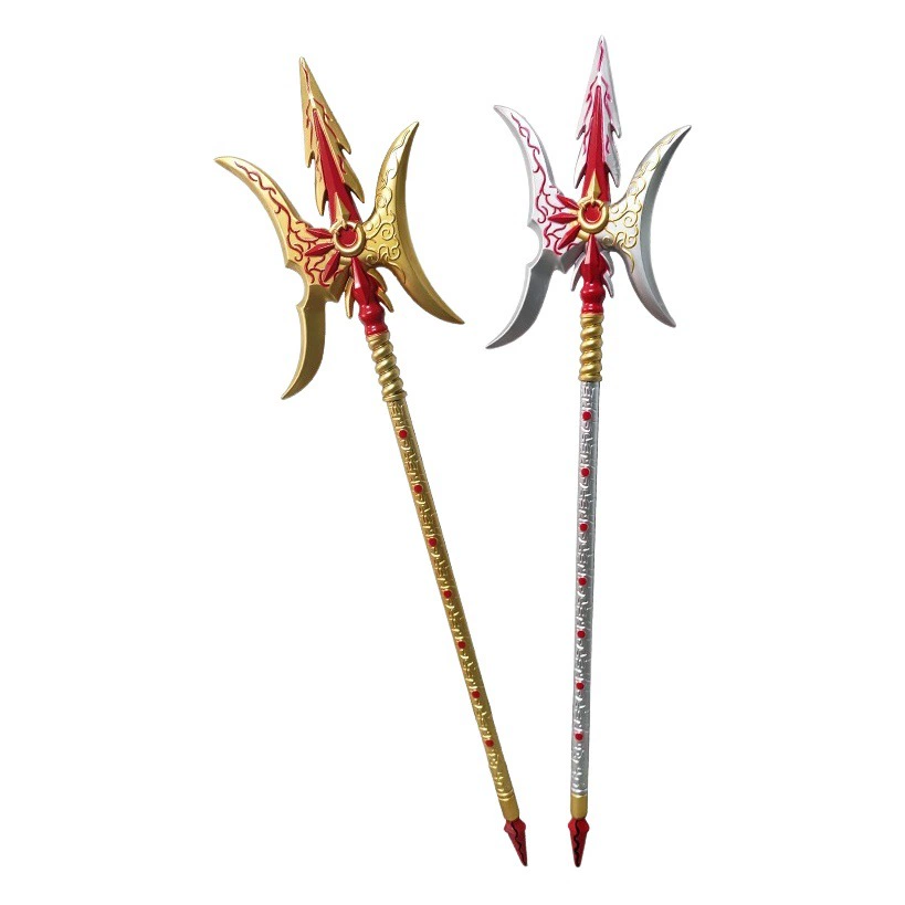 Троецарствие холодное оружие Клык Тянь окрашенная игрушка Алебарда Lyu3 bu4 оружие мягкая резина детская игрушка меч древний мальчик-копье