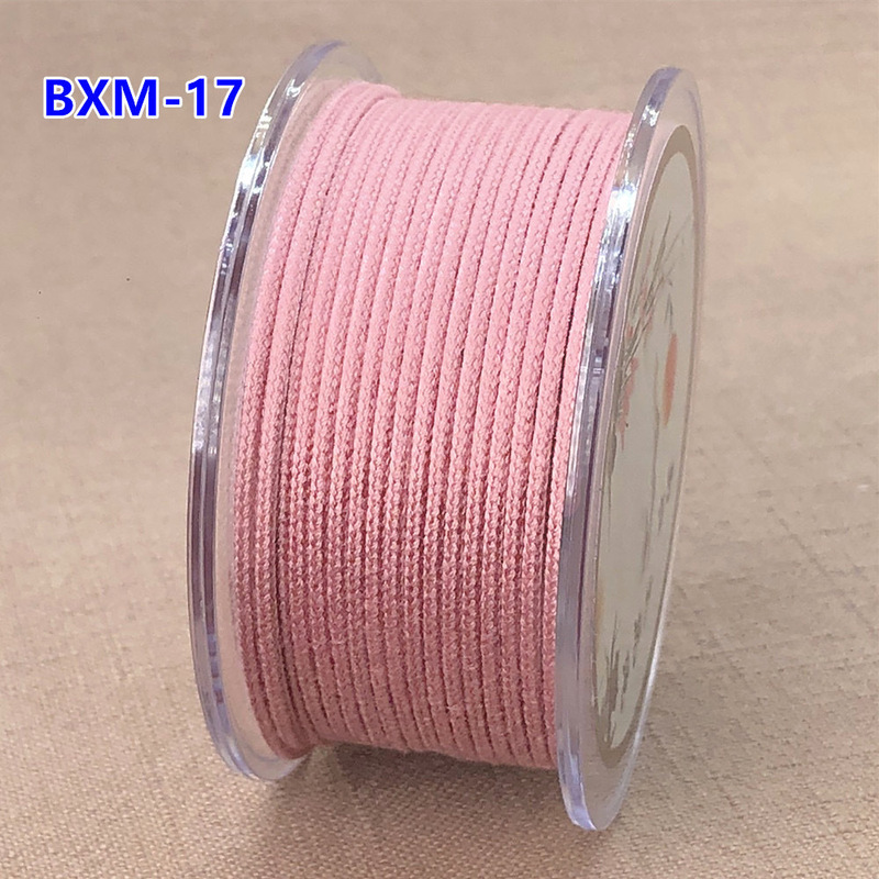 1.5 ミリメートルコア入りポリエステル綿糸耐摩耗性文具糸ダイヤモンドスタームーン菩提ビーズブレスレット diy 手織りワイヤー|undefined