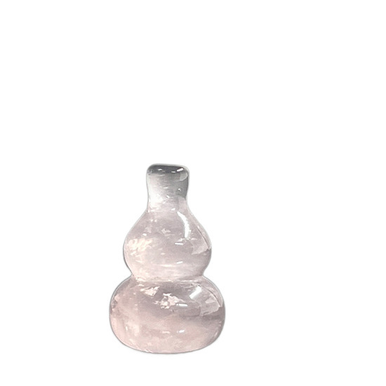 跨境天然粉水晶吊坠粉晶葫芦项链挂坠diy创意饰品爆款工厂批发价|undefined