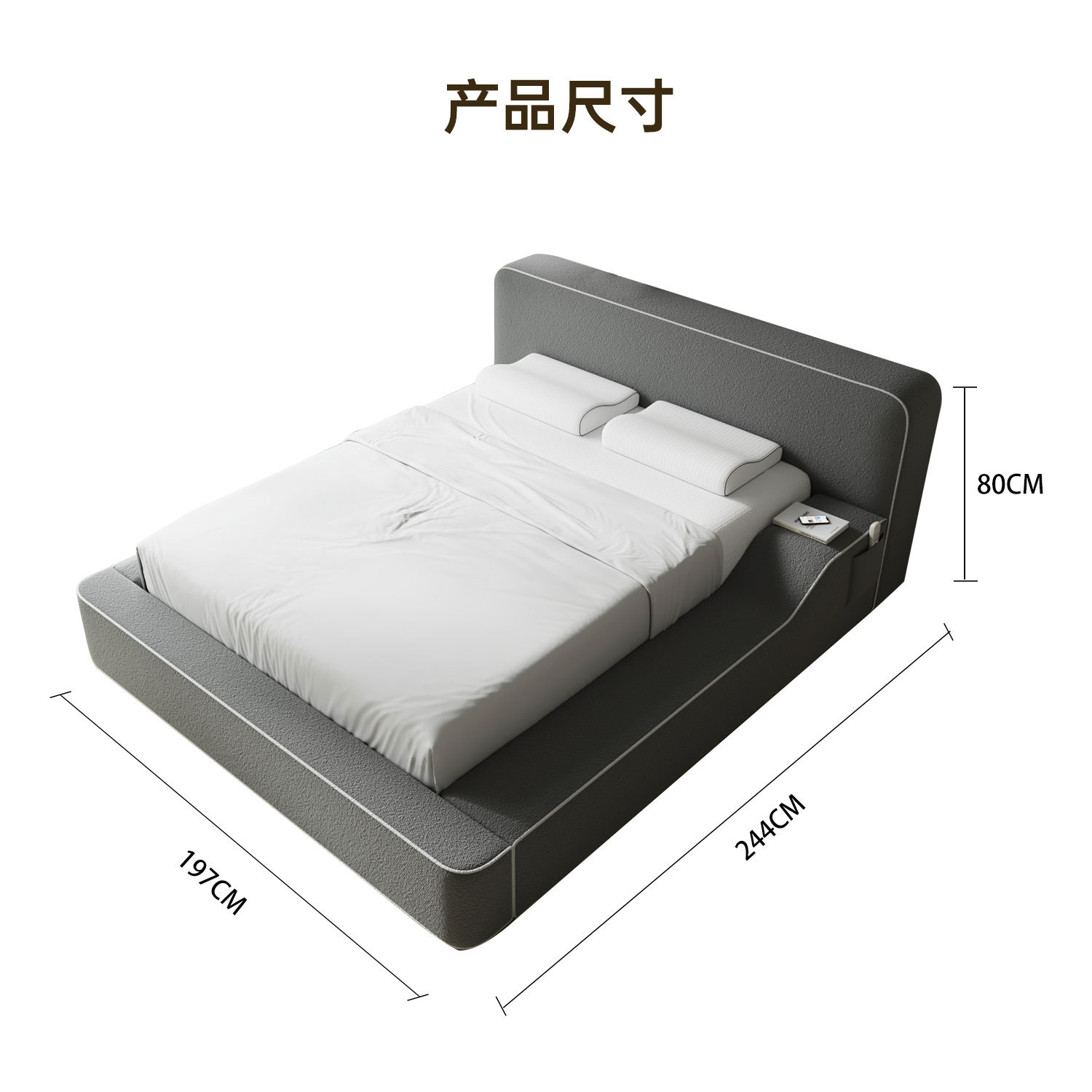 Cama de esponja comprimida cama lateral para mascotas espacio pequeño vacío cama de esponja comprimida tela anti-atraqueo juegos de oficina para dormir