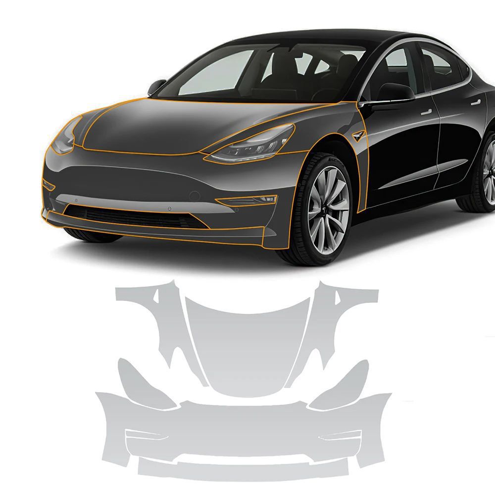Cross-border special for Tesla 3/Y/X/S film invisible car clothing TPU transparent paint protective film special car