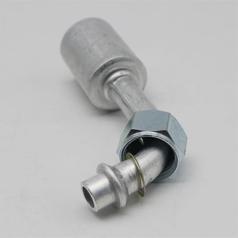 Car Air Conditioning Pipe Connectors 3/4 Inch, 1/2 Inch, 5/8 Inch, Environmentally Friendly R134A Standard or Port Pipe Connectors with Aluminum Sleeve, Straight and Bent Connectors