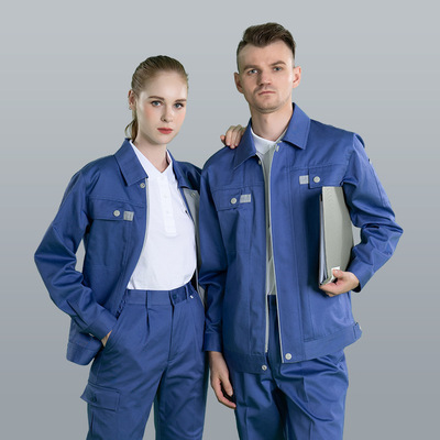 工装男工作服套装企工衣业工厂工服汽修电焊工作服上衣免费绣logo