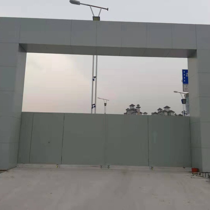 Guangzhou Manufacturer Customizes Temporary Simple Iron Gates at the Construction Site Project Department Construction Iron Gate Head Simple Iron Gates Guangzhou Manufacturer Customizes Temporary Simple Iron Gates at the Construction Site Project Department Construction Iron Gate Head Simple Iron Gates