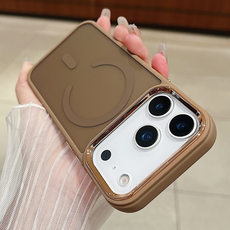 苹果17promax肤感磁吸手机壳iPhone16磨砂15半透14大孔防摔保护套|undefined