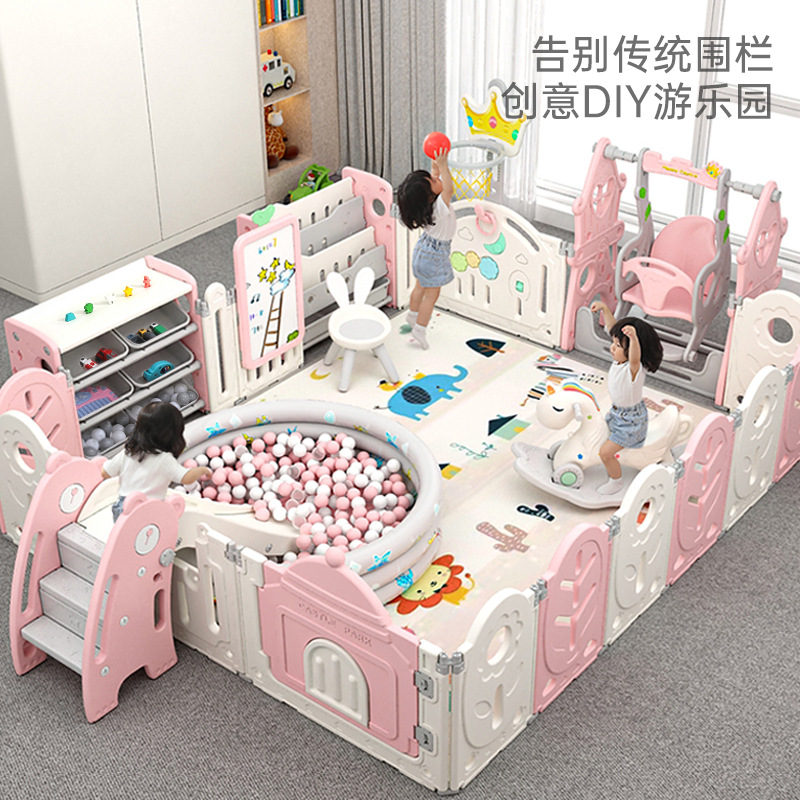 Children's Play Fence Protective Fence Baby Indoor Home Folding Floor Crawling Mat Baby Safety Fence Paradise