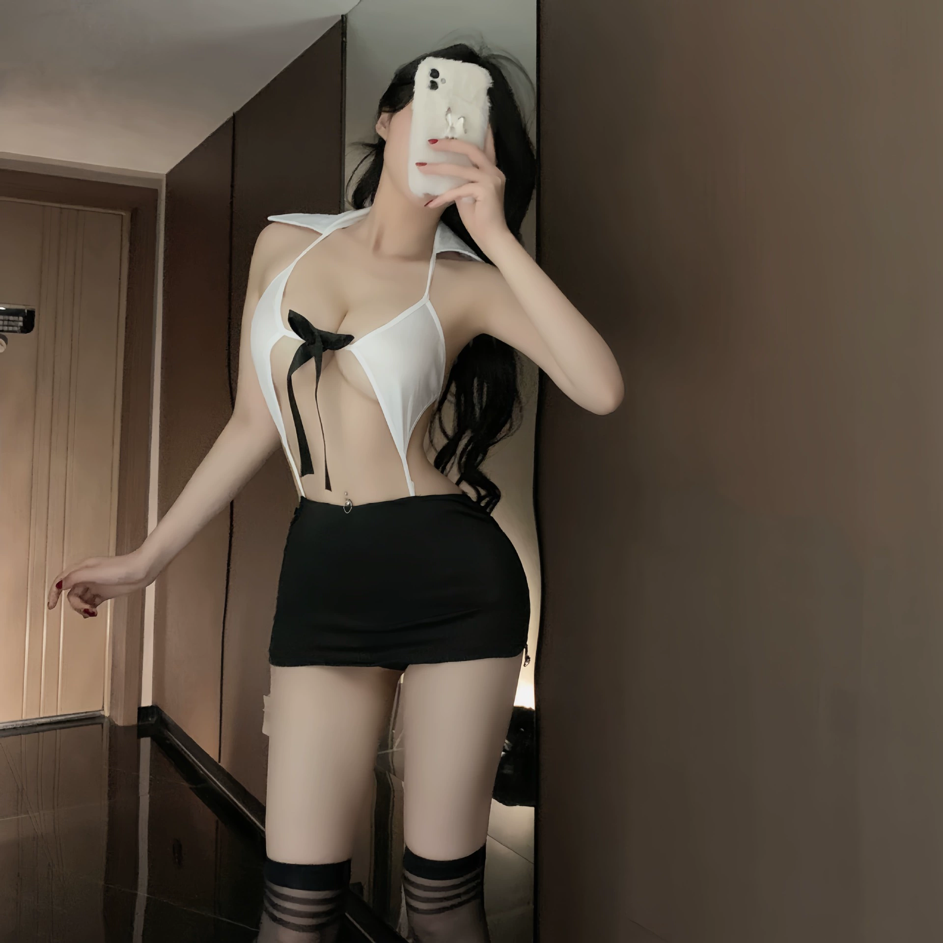 馋奶猫 Sexy underwear, uniform, set, cosplay