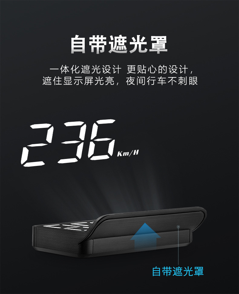 Cross-Border M3 Head-Up Display Hud Car Universal Modified Portable Obd High-Definition Car Display Manufacturer