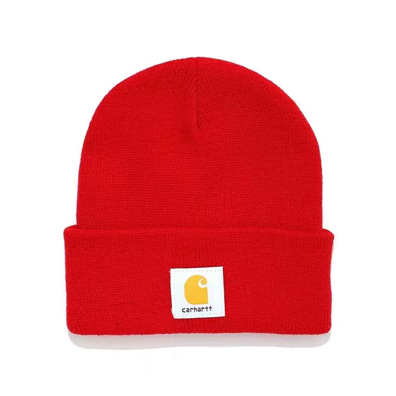 Otoño e invierno bordado para hombres y mujeres CARHARTT sombrero de punto al aire libre casual todo partido cálido frío sombrero adecuado para los desplazamientos diarios