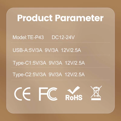 Charger Qc3.0 Three-Port Fast — Mobil şarj cihazları