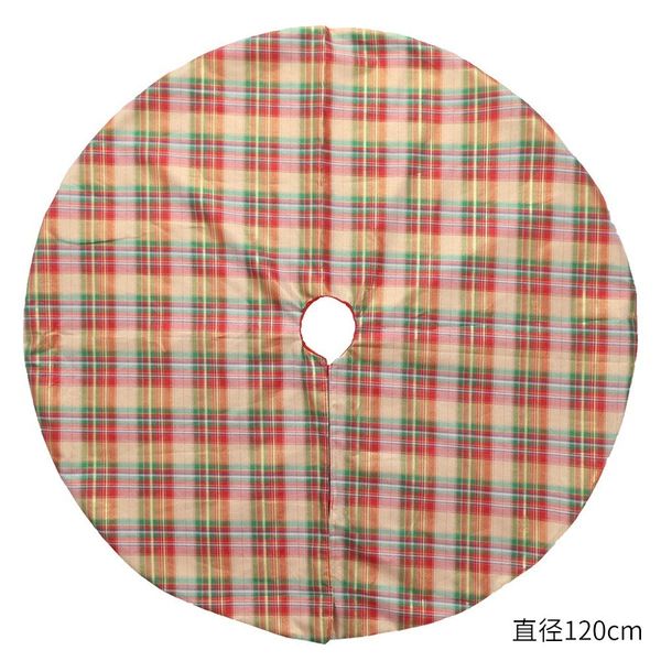 Christmas plaid tree skirt 01