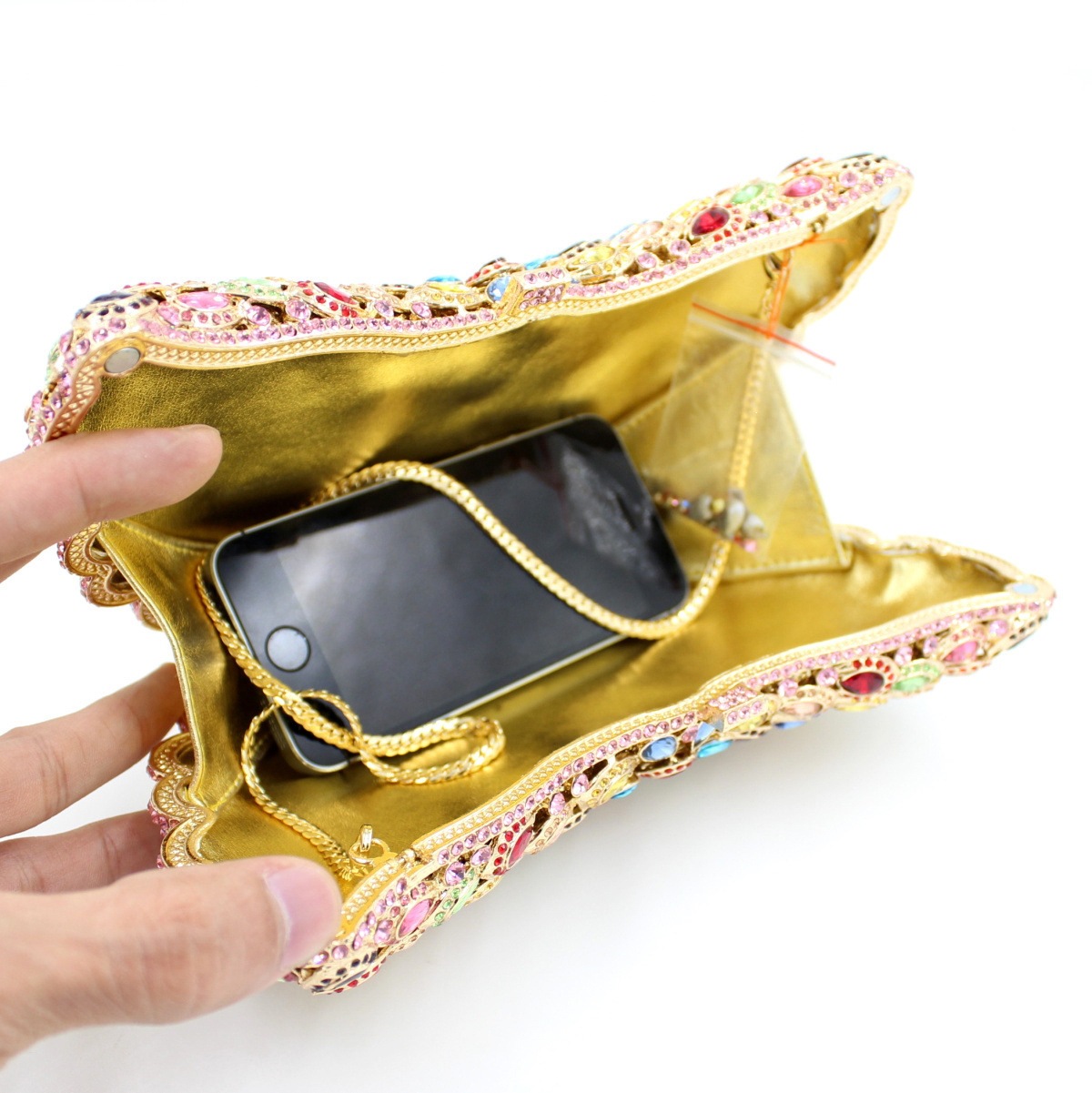 BL019 AliExpress bolsas de diamante transfronterizas bolsas de cena de cristal de metal bolsas de diamantes bolsas de mano damas