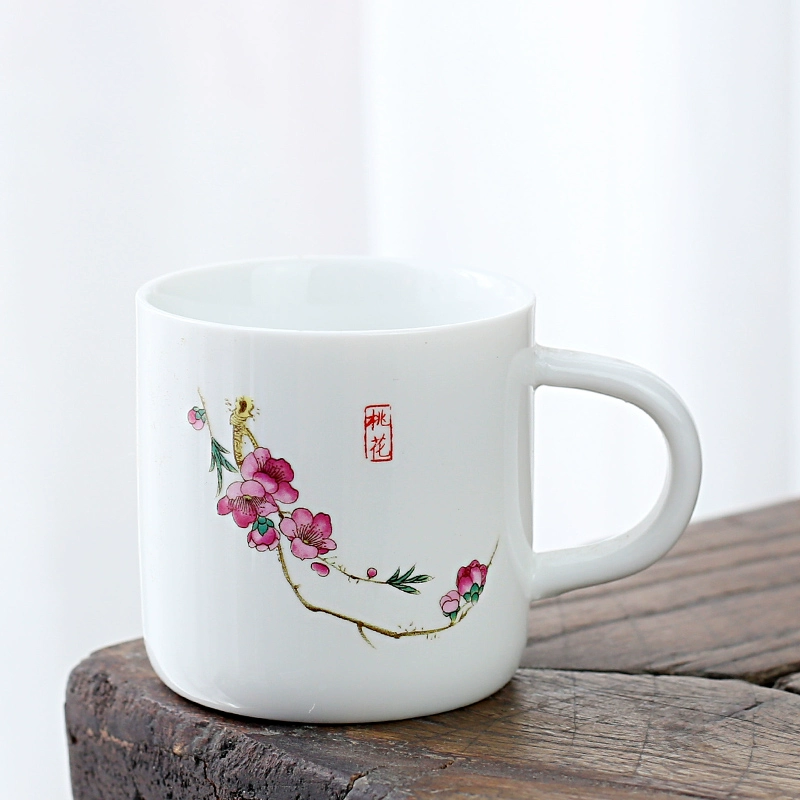 1VPK белая porcelain чашка чая керамическая для мастера чая, подождав, чтобы использовать резинку против ожогов, 6 установленных бокалов