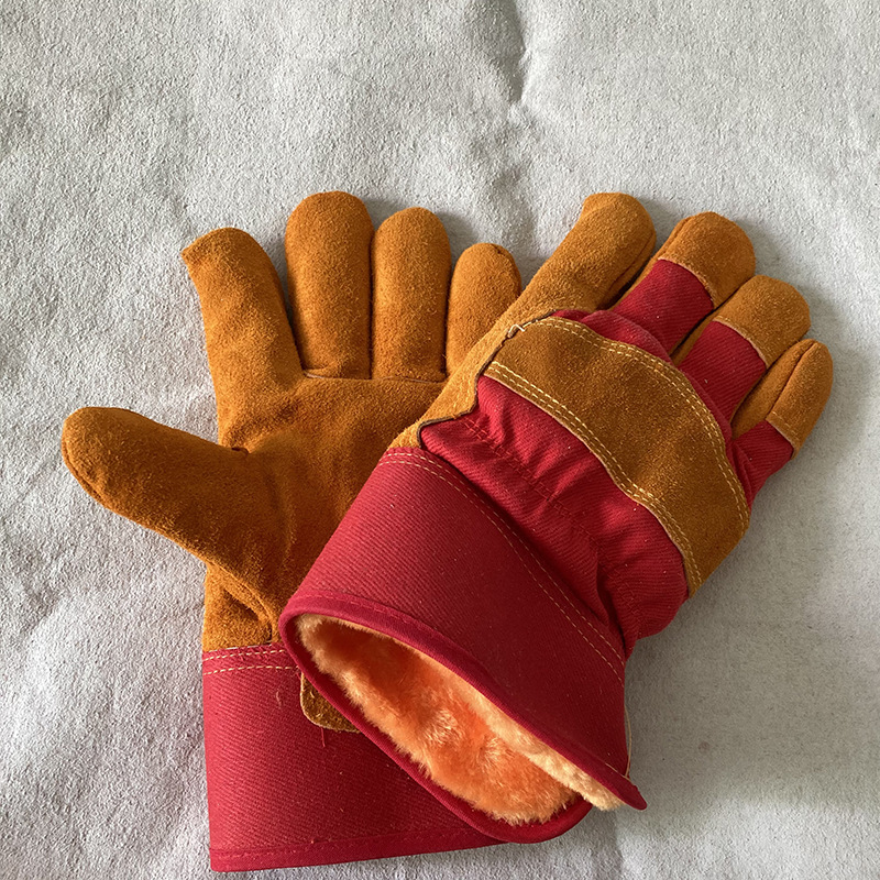 厂家直销冬天款出口俄罗斯皮手套绒里新疆俄罗斯冬天款电焊手套