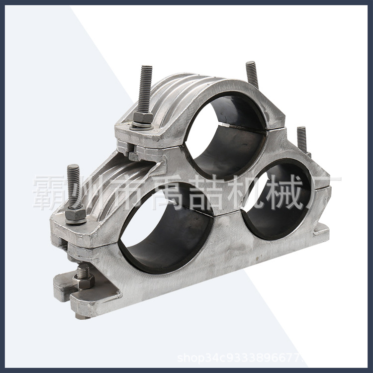 JGPD-6末端用三芯钢性电缆固定夹热镀锌螺栓不锈钢铝合金抱箍