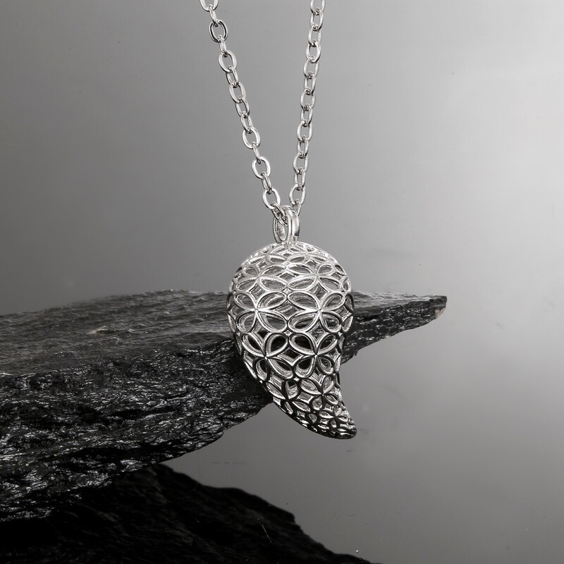 Wholesale cross-border direct 3D printing technology original water drop necklace female original design pendant European and American wind send girlfriend