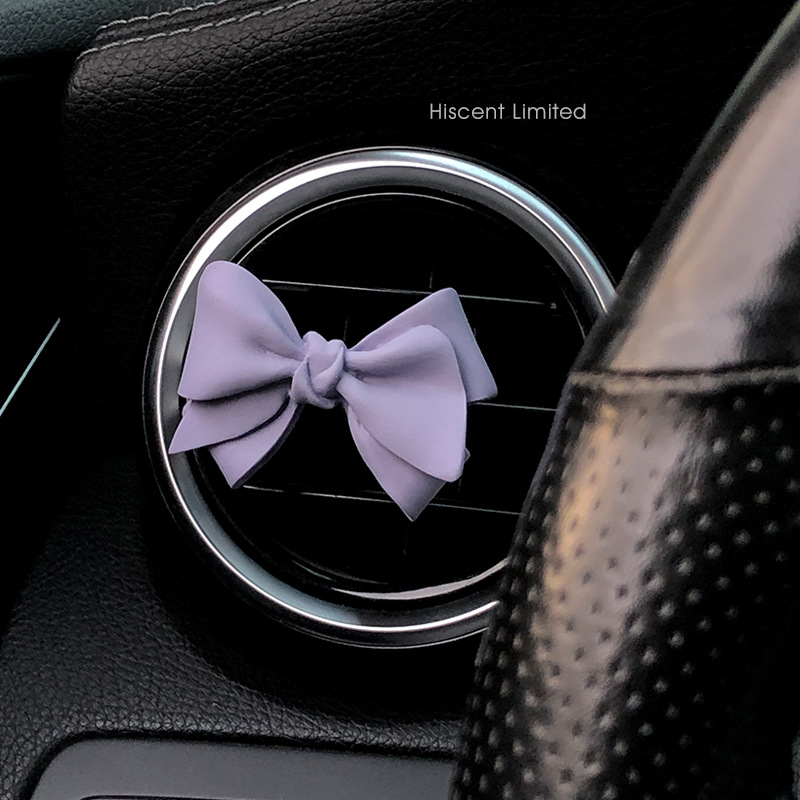 Arco púrpura oso coche perfume al por mayor aire acondicionado ventilación perfume decoración de piedra de perfume regalo para mujeres